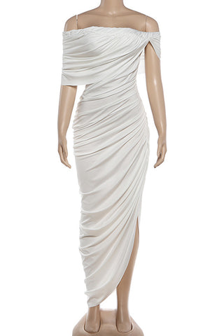 Elegant Off-Shoulder Evening Gown