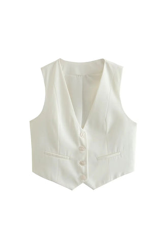 Classic Buttoned Waistcoat Vest