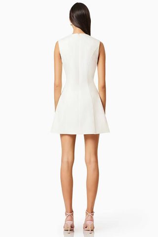 Floral Appliqué Vacation Dress