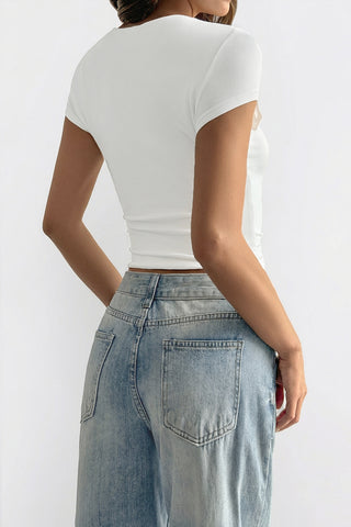 Square Neck Short Sleeve Tee