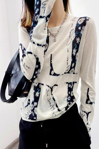 Graphic Print Long Sleeve T-Shirt