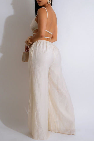 Strappy Wide-Leg Jumpsuit