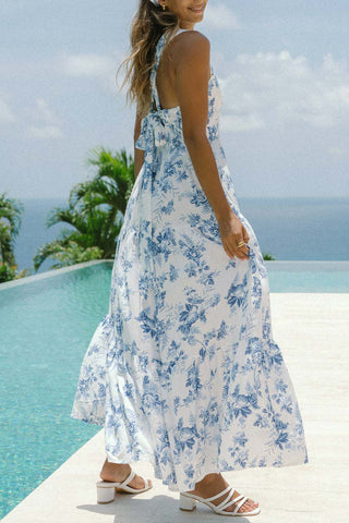 Floral Sleeveless Maxi Dress