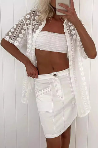 Crochet Trim Shorts
