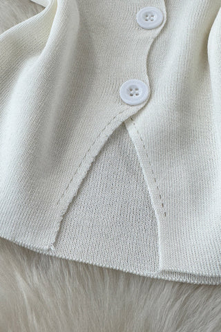 Button-Front Tank Top with Star Detail