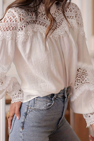 Lace Detail Blouse with Elegant Design