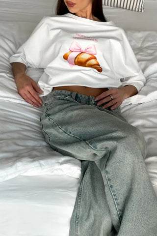 Graphic Croissant T-Shirt