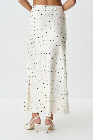 Polka Dot Maxi Skirt