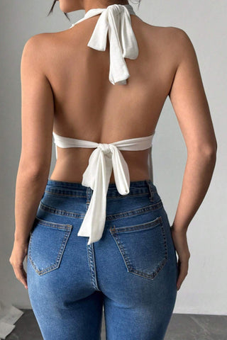 Plunge-Neck Draped Tank