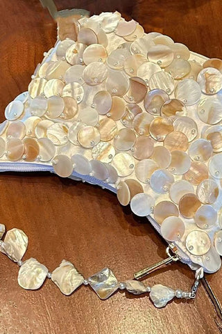 Chic Shell-Embellished Handbag