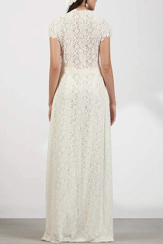 Lace Crop Top and Maxi Skirt Set