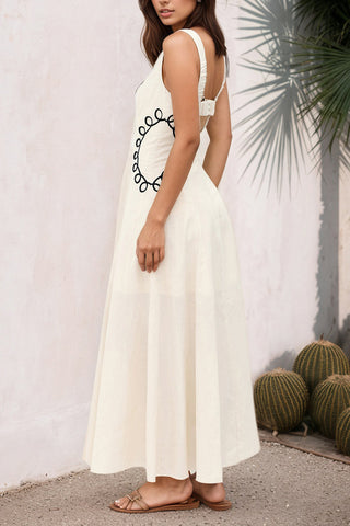 Elegant Patterned Evening Dress