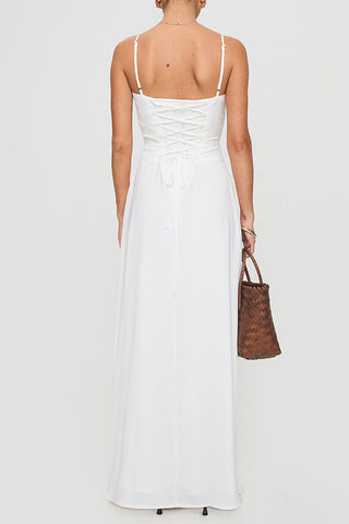 Elegant Maxi Dress with Corset Top