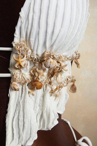 Chic Shell-Embellished Bikini Set