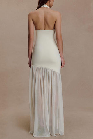 Cut-Out Halter Casual Dress