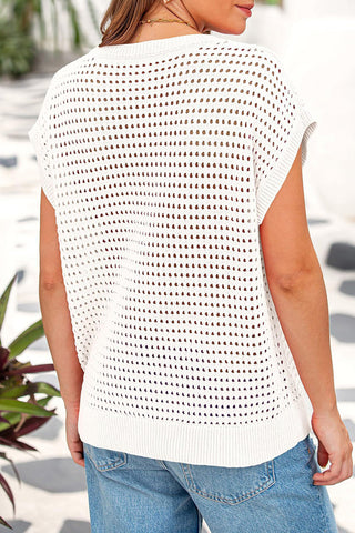 Boxy Cutout Knit Tank Top