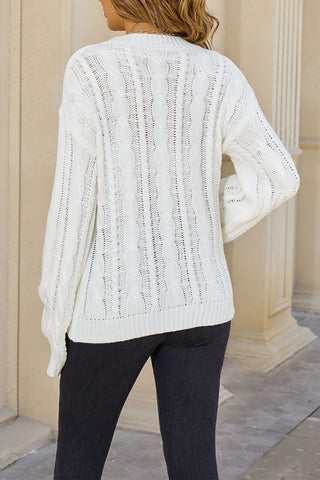 Cable Knit Casual Sweater