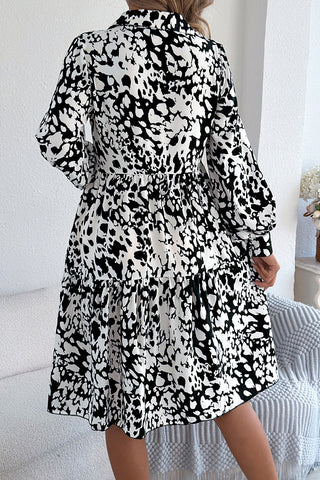 Long Sleeve Dress with Bold Printed Style