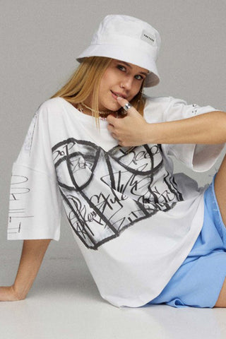 Graphic Print Oversized T-Shirt