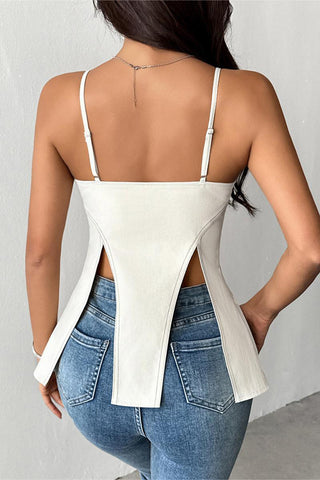 Strappy Corset Tank Top