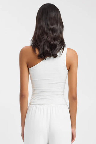 Asymmetric Cutout Tank Top