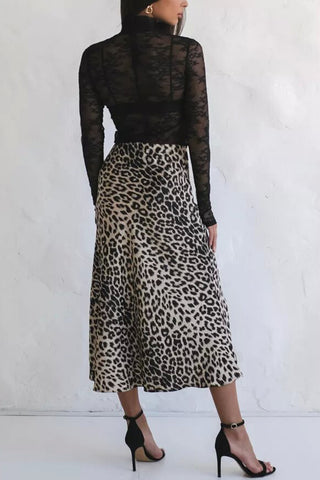 Leopard Print Skirt