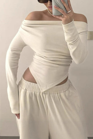 Off-Shoulder Top and Pants Set