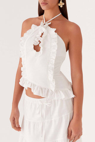 Tiered Drawstring Maxi Skirt