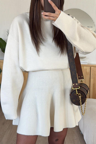 Long-Sleeve Casual Knit Dress