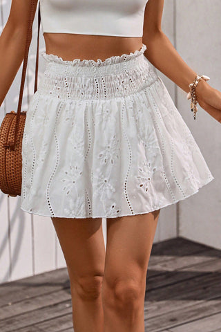 Smocked Waist Casual Shorts