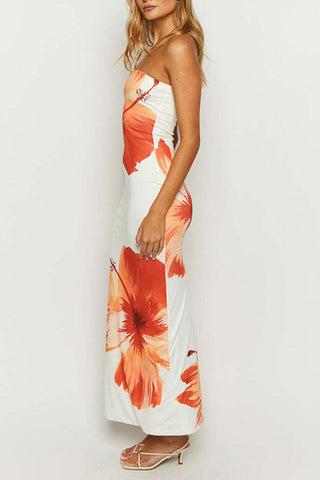 Floral Print Casual Maxi Dress