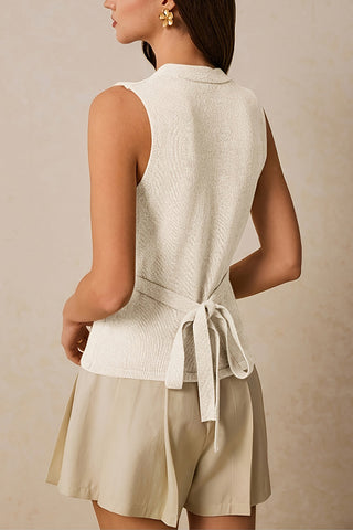 Shell-Button Accent Tank Top