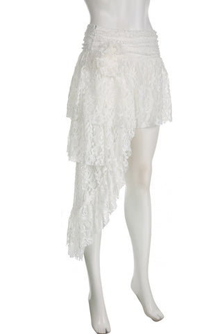 Layered Lace Mini Skirt