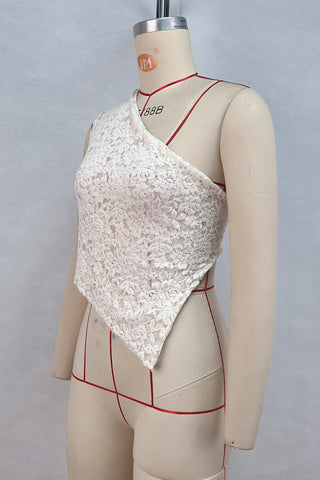 Asymmetrical Lace Tank
