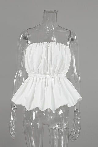 Strapless Ruched Tank Top