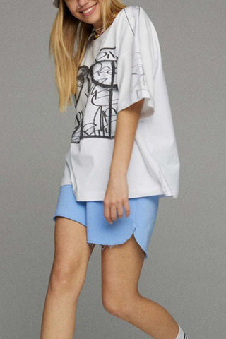 Graphic Print Oversized T-Shirt