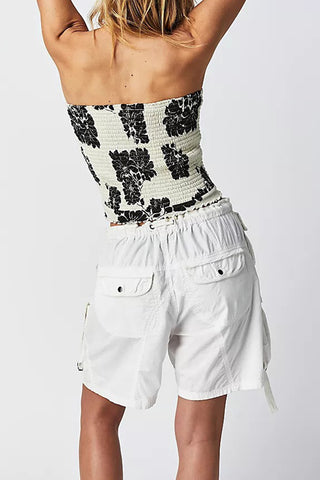 Strapless Floral Tube Top