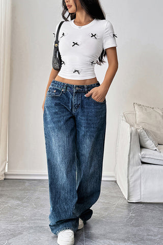 Whimsical Heart-Detail T-Shirt