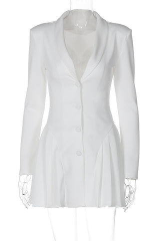 Tailored Button-Front Casual Dress