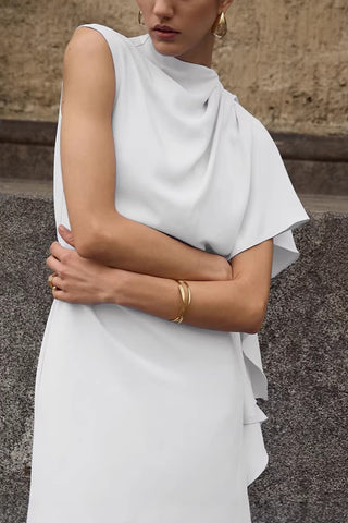 Asymmetric One-Shoulder Evening Dress