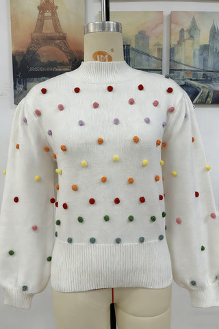 Playful Polka Dot Sweater