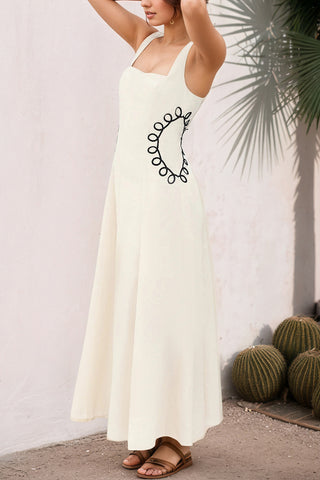 Elegant Patterned Evening Dress