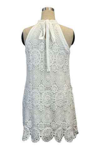 Crochet Halter Casual Dress