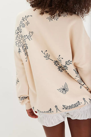 Nautical Motif Pullover Sweater