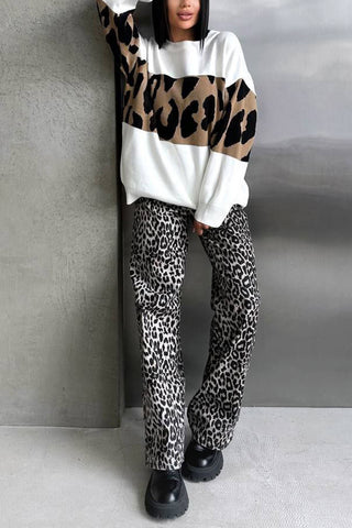 Leopard Patterned Sweater
