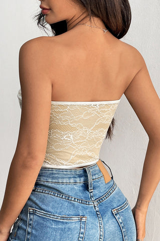 Lace Button-Front Camisole