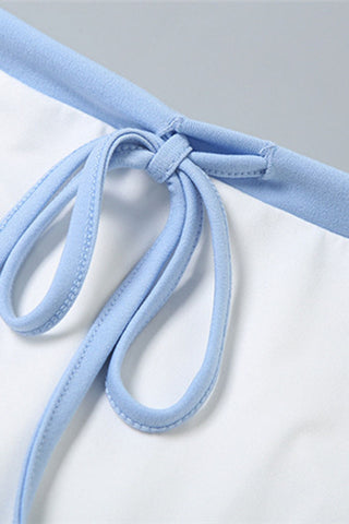 Halter Neck Casual Crop Top Set