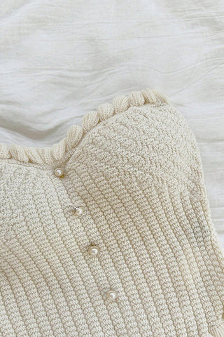 Button-Front Knit Tank Top