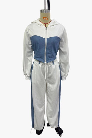 Zip-Up Stylish Pants Set