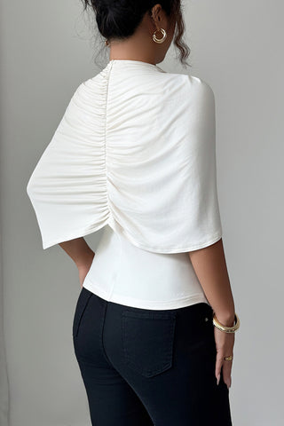 Draped Cape-Style T-Shirt